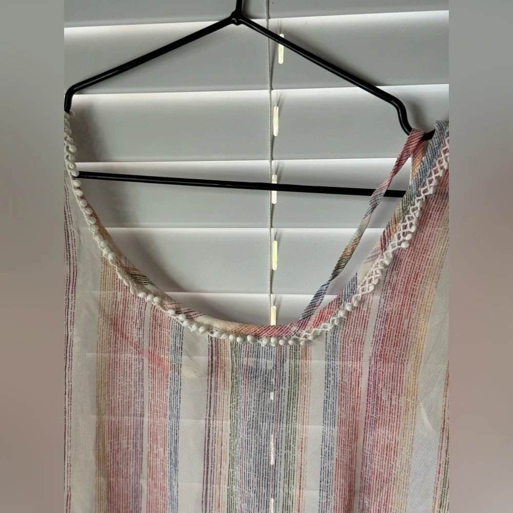 Hawaiian Tropic Size L Short Sleeve Coverup Blouse